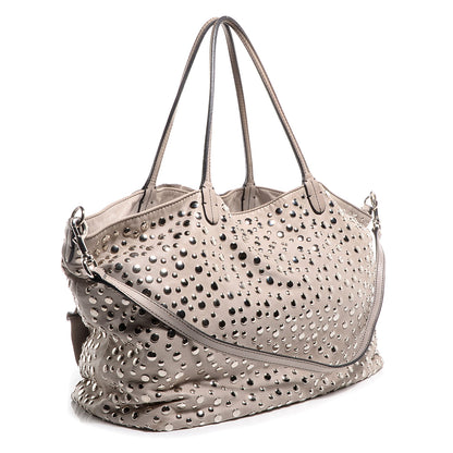 Valentino Garavani Nappa Studded Petale Tote Taupe 3 of 8