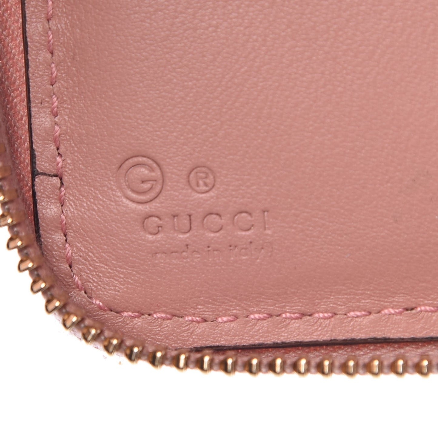 Soft Microguccissima Zip Around Organizer Wallet Soft Pink