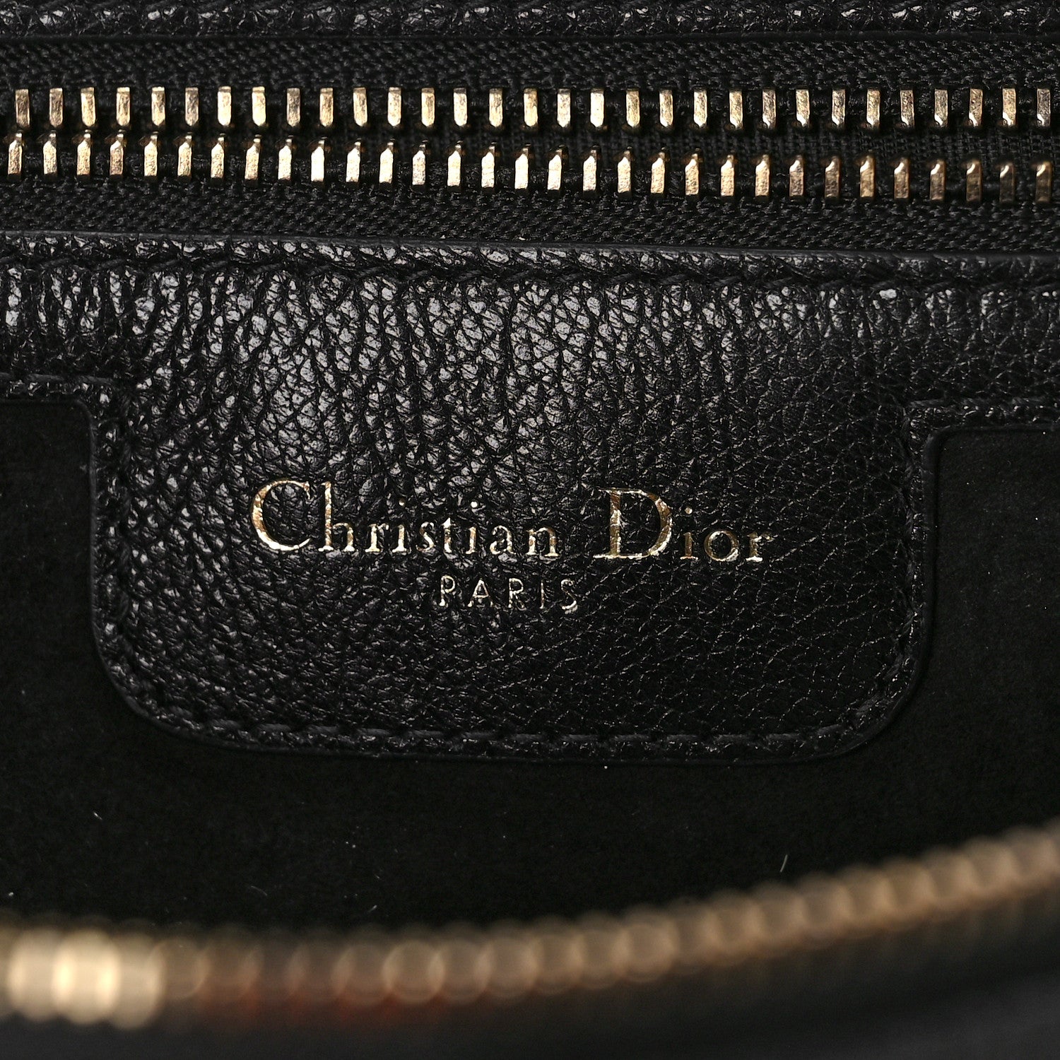 Christian Dior Goatskin Double Saddle Pouch Black 6 of 9