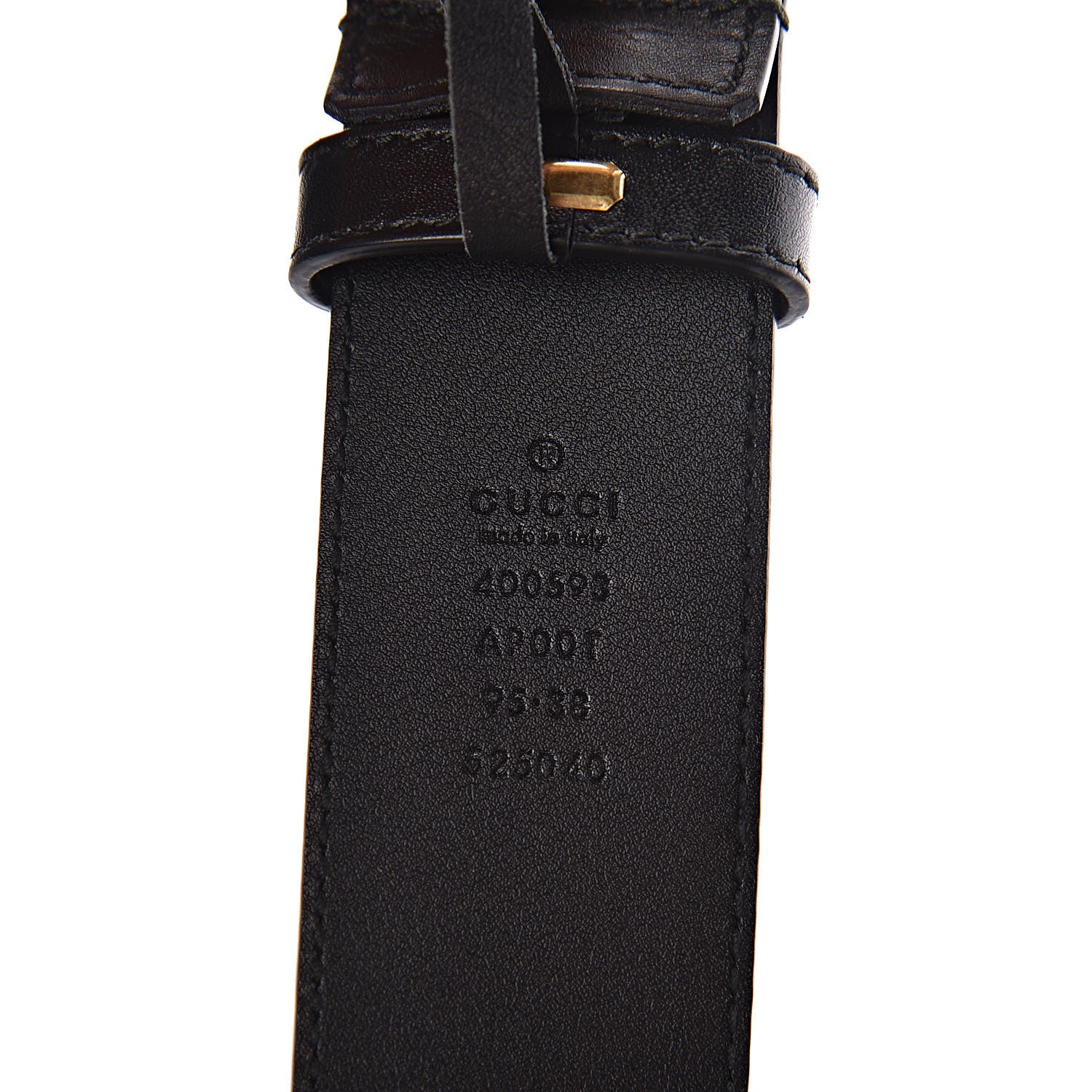 Gucci Calfskin Double G 40mm Belt 95 38 Black 4 of 7