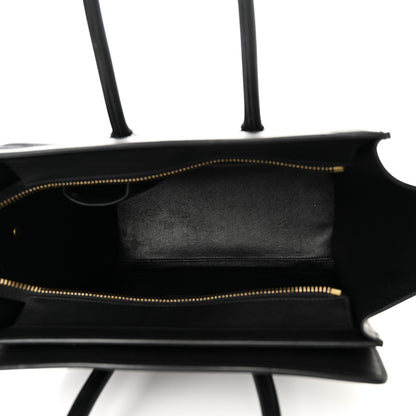 Celine Smooth Calfskin Micro Luggage Black 4 of 8