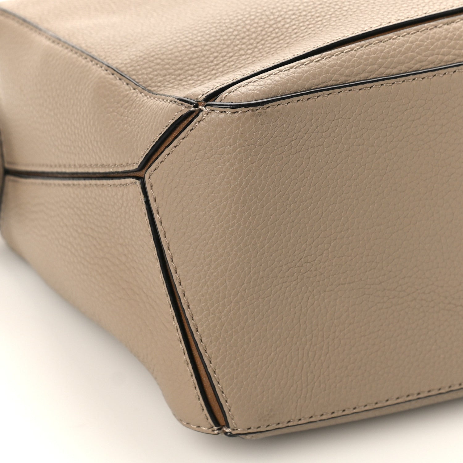 Loewe Grained Calfskin Small Puzzle Bag Sand Mink 7 of 8