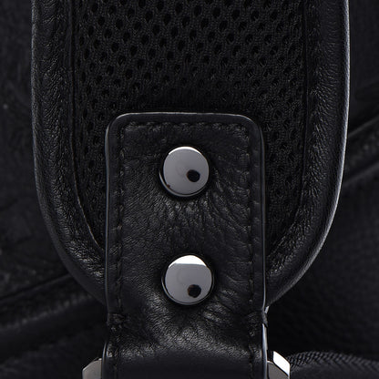 MCM Calfskin Ottomar Monogram Duke Backpack Black 13 of 17