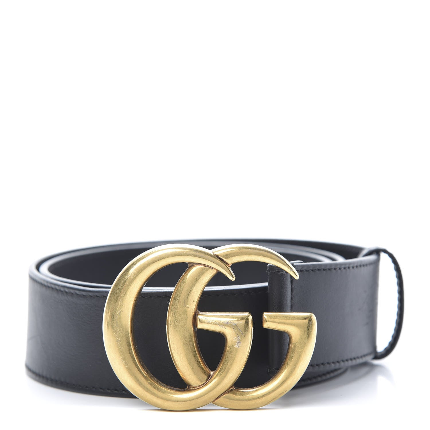 Gucci Calfskin Double G 40mm Belt 80 32 Black 1 of 6