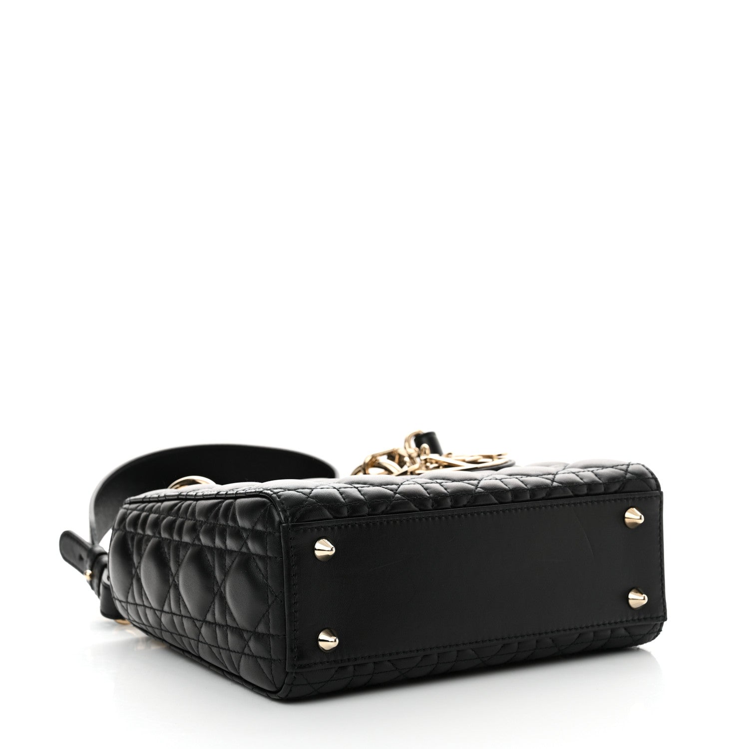 Christian Dior Lambskin Cannage Small My ABCDior Lady Dior Black 4 of 12