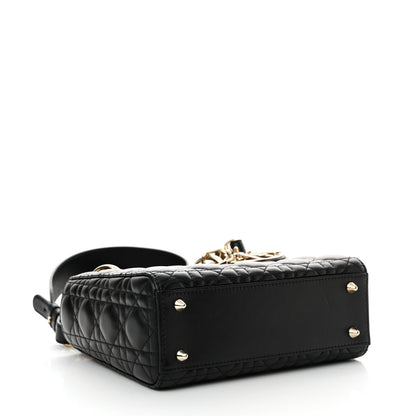 Christian Dior Lambskin Cannage Small My ABCDior Lady Dior Black 4 of 12