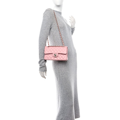 Chanel Caviar Quilted Small Double Flap Pink 2 of 10