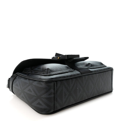 Christian Dior Coated Canvas CD Diamond Hit The Road Bag Black 4 of 10