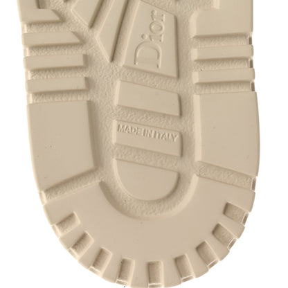 Christian Dior Shearling Canvas Embroidered Dway 10mm Slide Sandals 37.5 Pink White 6 of 9