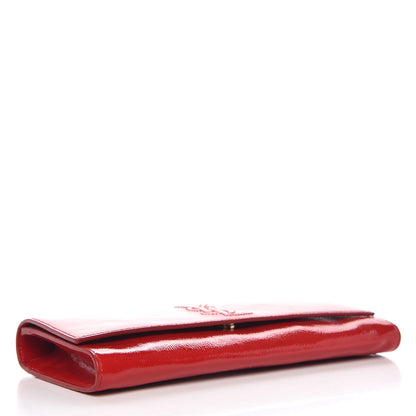 Saint Laurent Textured Patent Small Belle De Jour Clutch Red 4 of 8