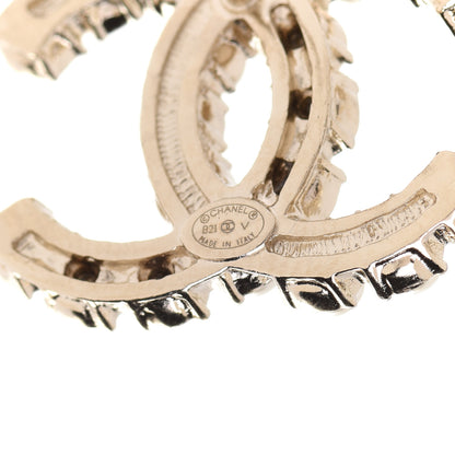 Chanel Crystal Pearl CC Dazzling Domino Earrings Gold 4 of 5