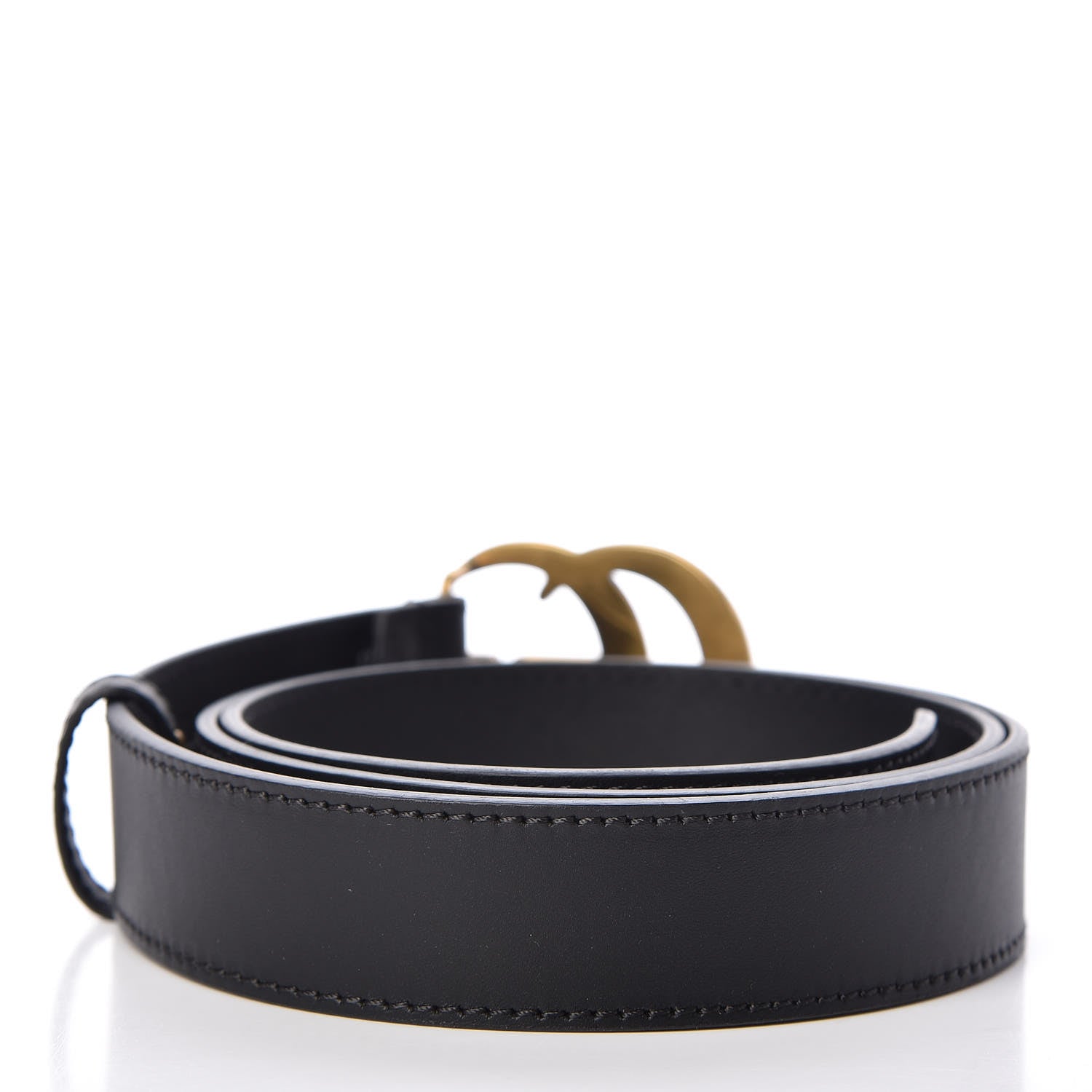Gucci Calfskin Double G 30mm Belt 90 36 Black 3 of 6