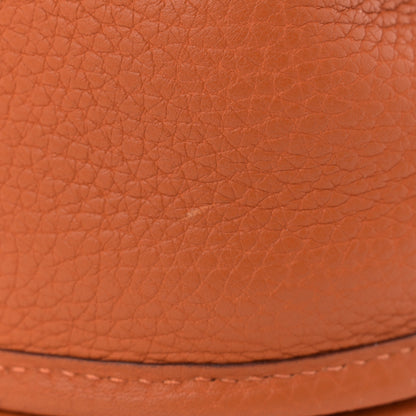 Hermes Taurillon Clemence Evelyne II PM Potiron 15 of 15