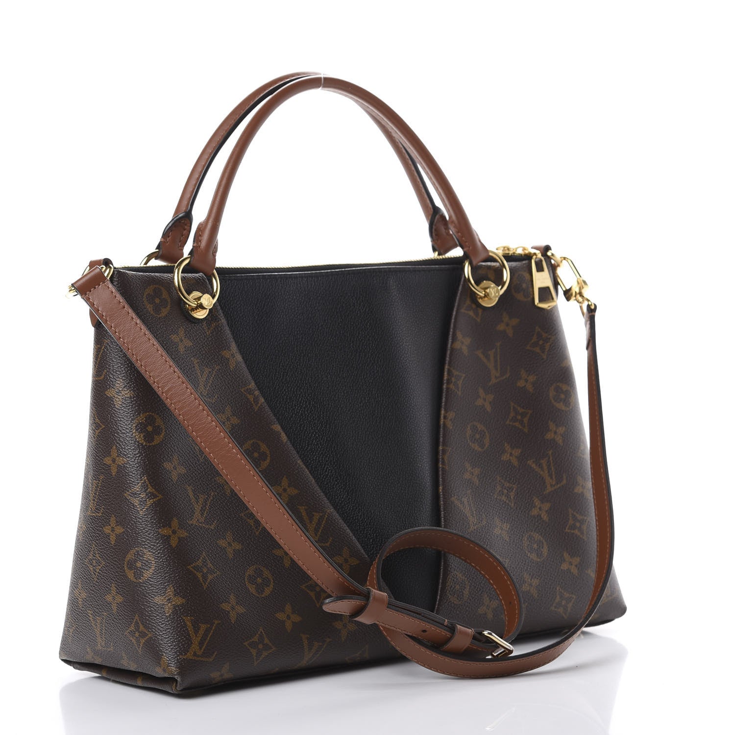 Louis Vuitton Monogram V Tote MM Black 2 of 16