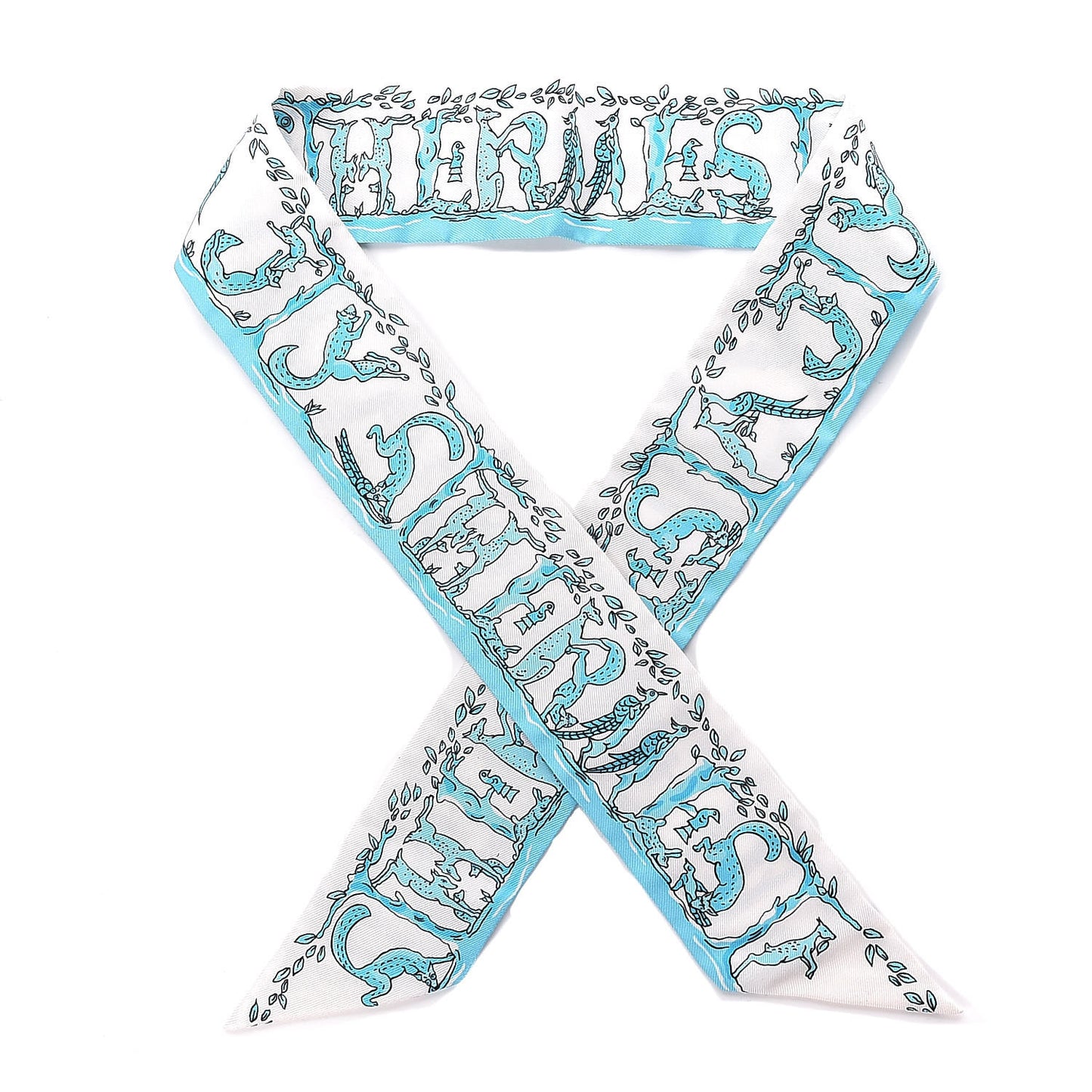 Silk Alphabet Twilly