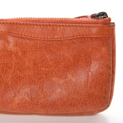Balenciaga Agneau Classic Hardware Porte-Monnaie Coin Purse Orange 10 of 10