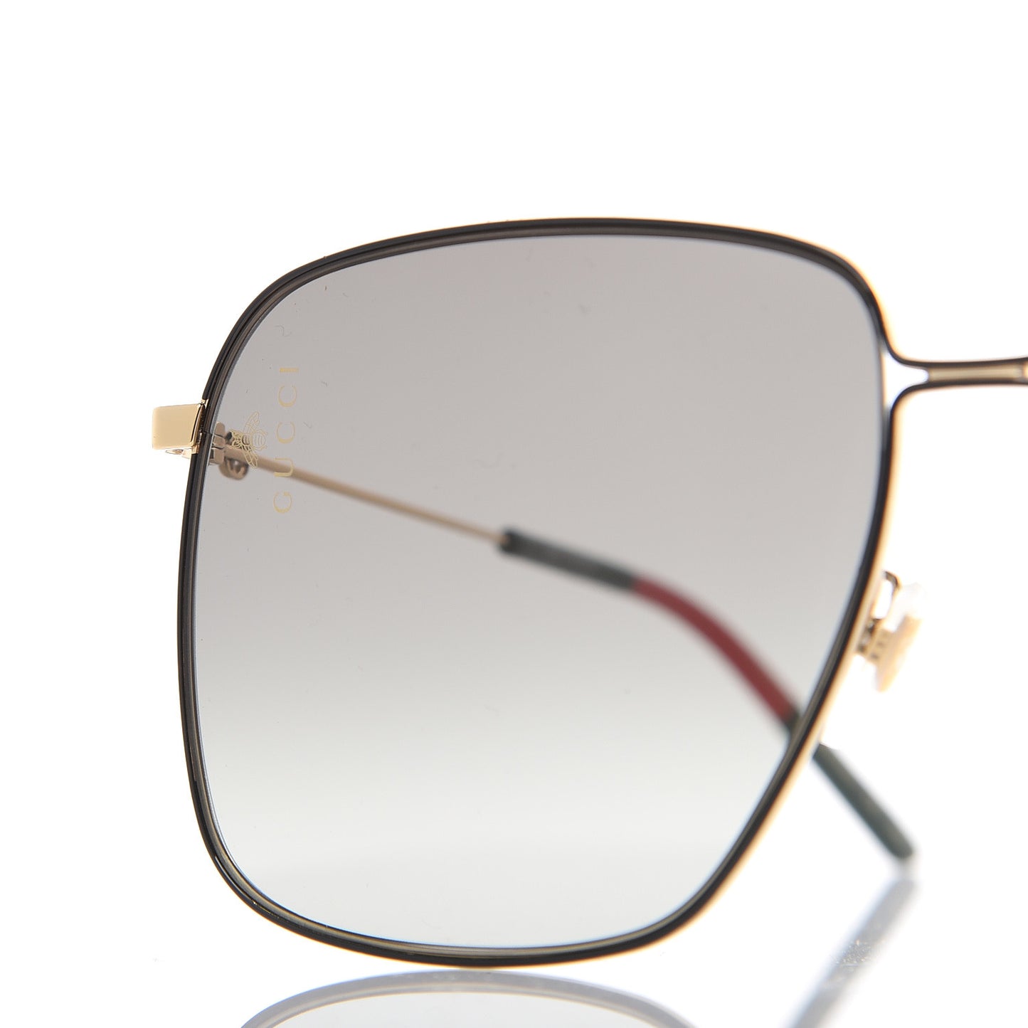 Web Rectangular Frame Interlocking G Sunglasses GG0394S Green Red