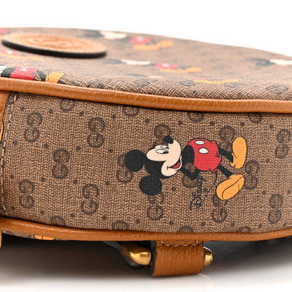 Gucci X DISNEY Mini Vintage GG Supreme Monogram Mickey Mouse Round Backpack Beige Vintage Sun Oil 10 of 10