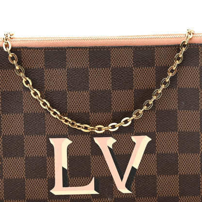 Louis Vuitton Damier Ebene Double Zip Pochette 8 of 13