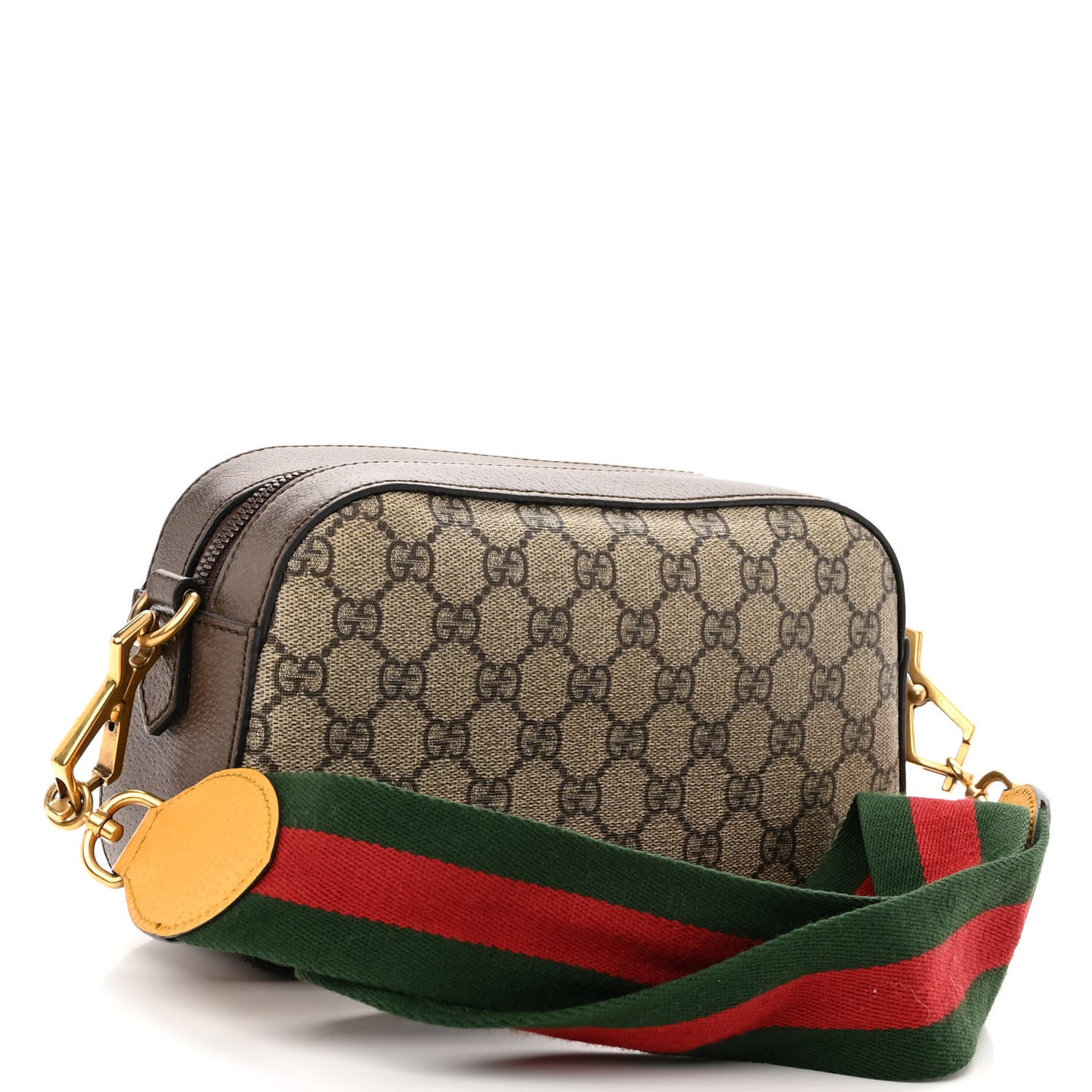 GG Supreme Monogram Web Neo Vintage Shoulder Bag Beige New Acero Crop