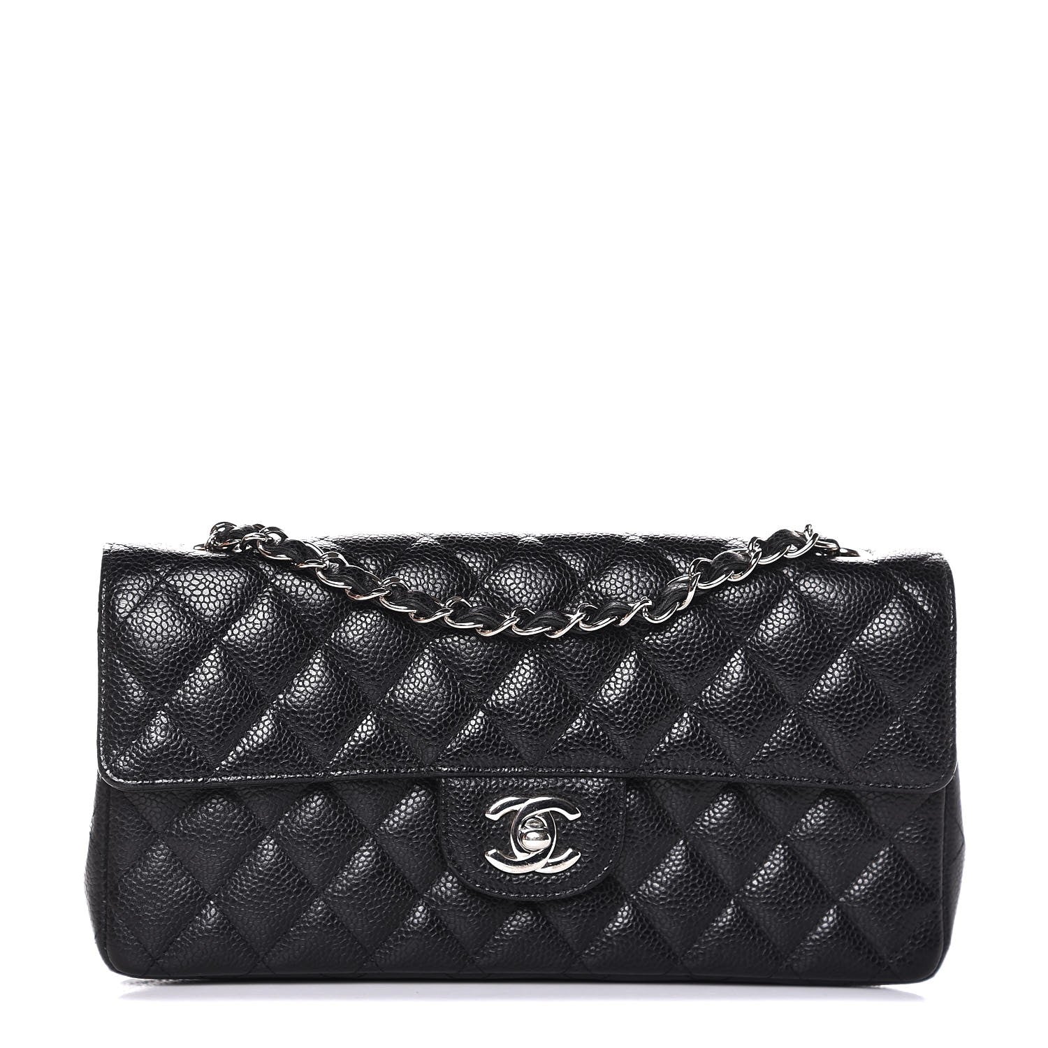 Chanel Caviar Quilted East West Flap Black 1 of 7