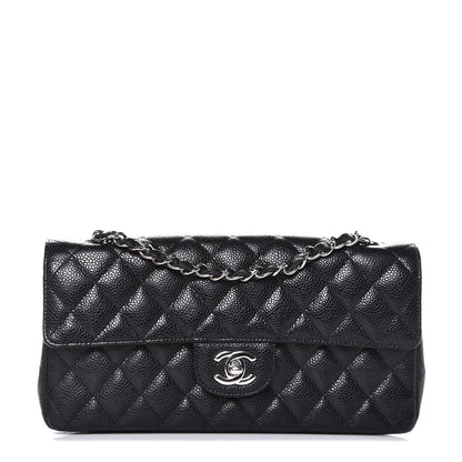 Chanel Caviar Quilted East West Flap Black 1 of 7