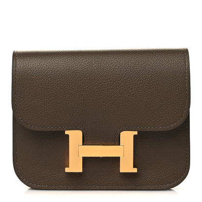 Hermes Evercolor Verso Constance Slim Wallet Toundra Beton 1 of 9