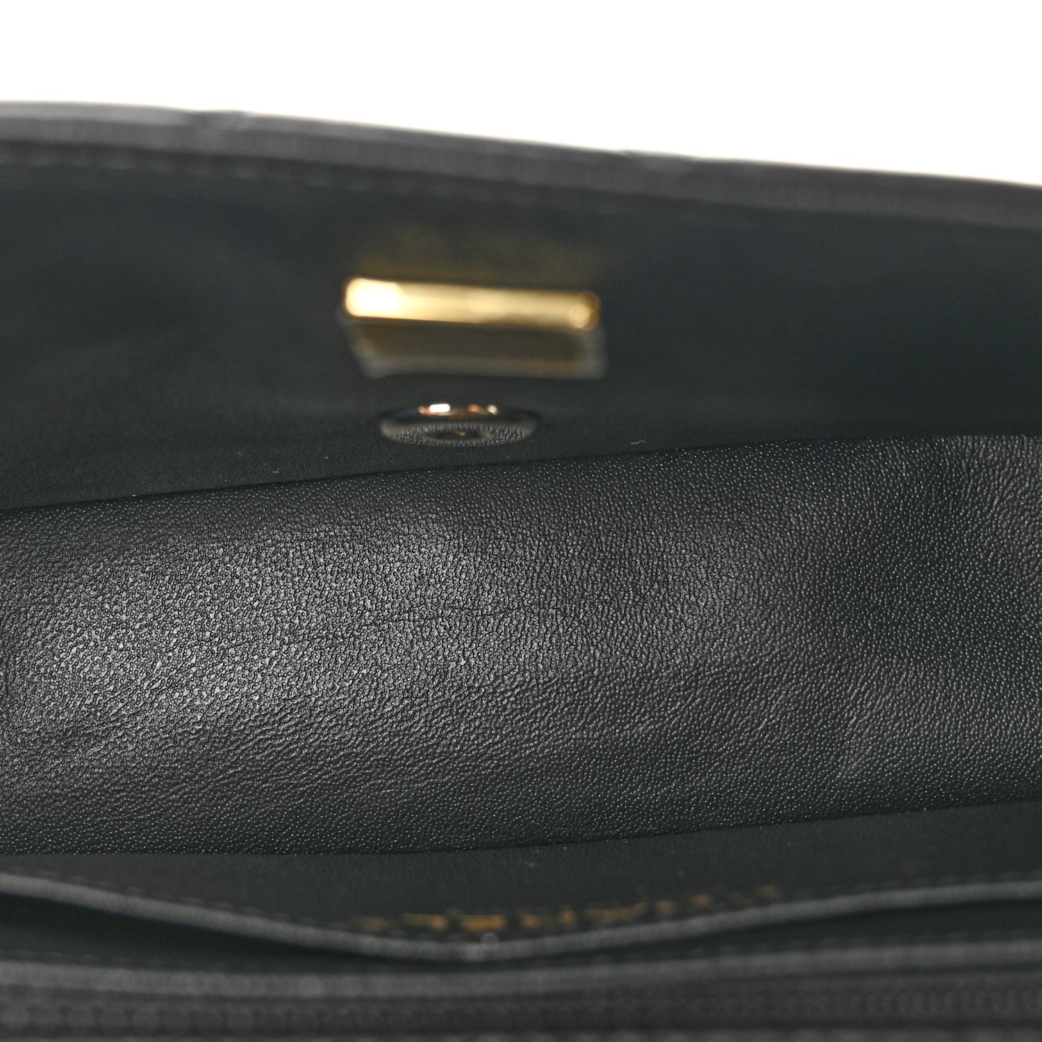 Chanel Lambskin Quilted Mini Rectangular Flap Black 1825755