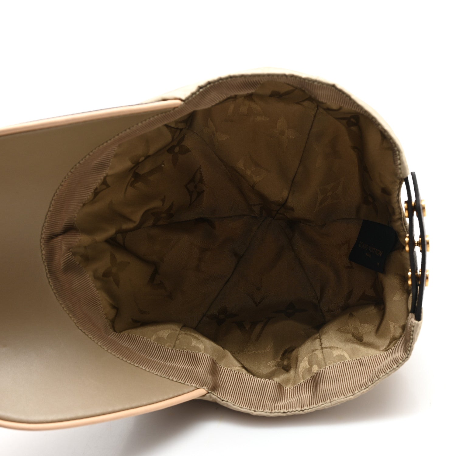 Louis Vuitton Polyester Silk Monogram LV Get Ready Cap M Beige