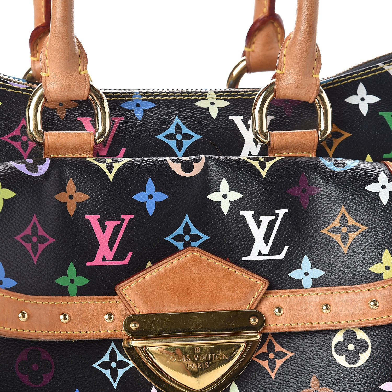 Louis Vuitton Monogram Multicolor Rita Black 9 of 11