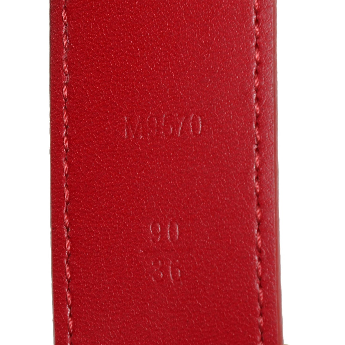 Damier Couleurs Tresor Belt 90 36 Carmine