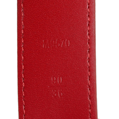 Louis Vuitton Damier Couleurs Tresor Belt 90 36 Carmine 3 of 7