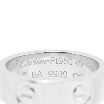 Cartier Platinum 5.5mm LOVE Ring 49 5 49/5 4 of 4