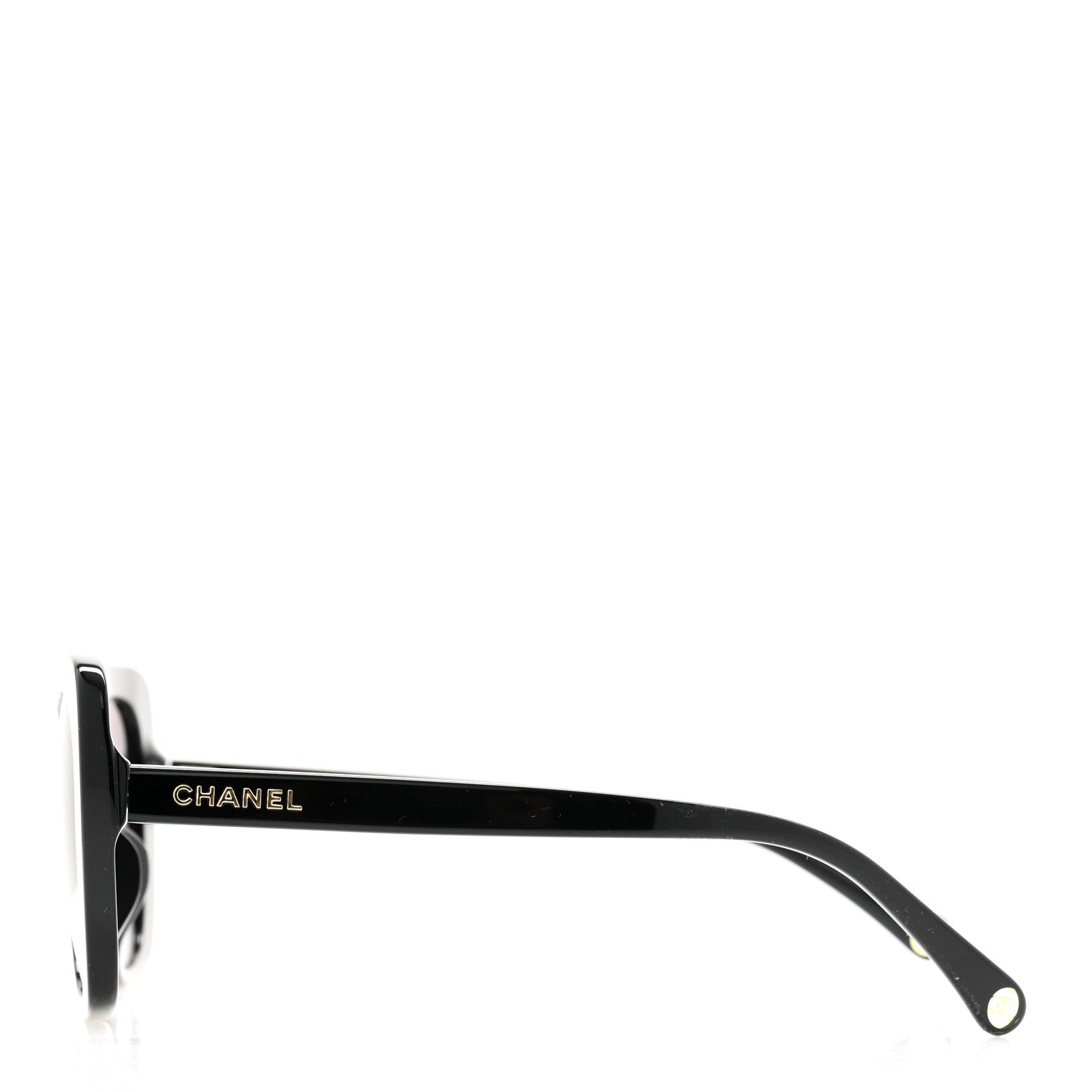 Chanel Acetate Rectangle Sunglasses 5504A Black 3 of 7