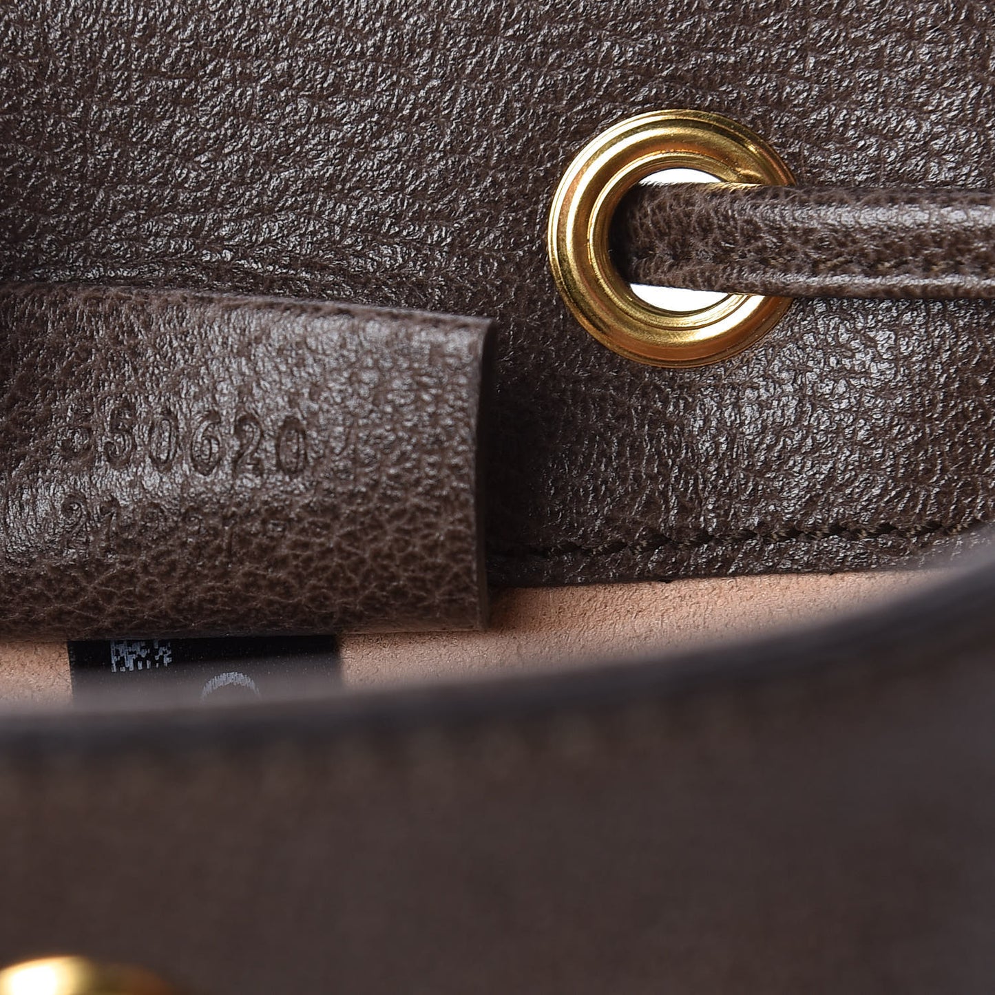 GG Supreme Monogram Web Mini Ophidia Bucket Bag Brown
