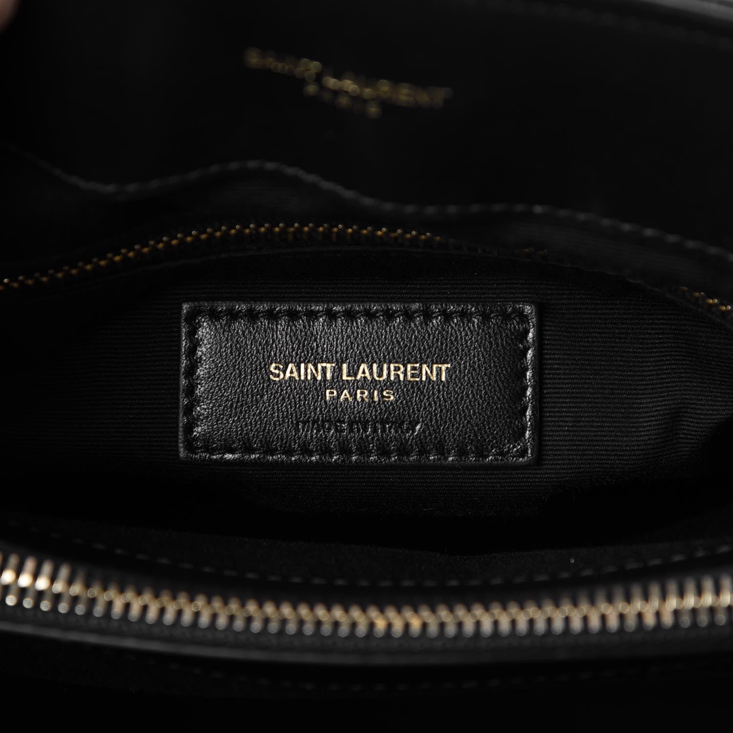 Saint Laurent Calfskin Y Quilted Monogram Medium Loulou Chain Satchel Black 7 of 8