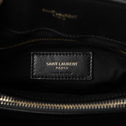 Saint Laurent Calfskin Y Quilted Monogram Medium Loulou Chain Satchel Black 7 of 8