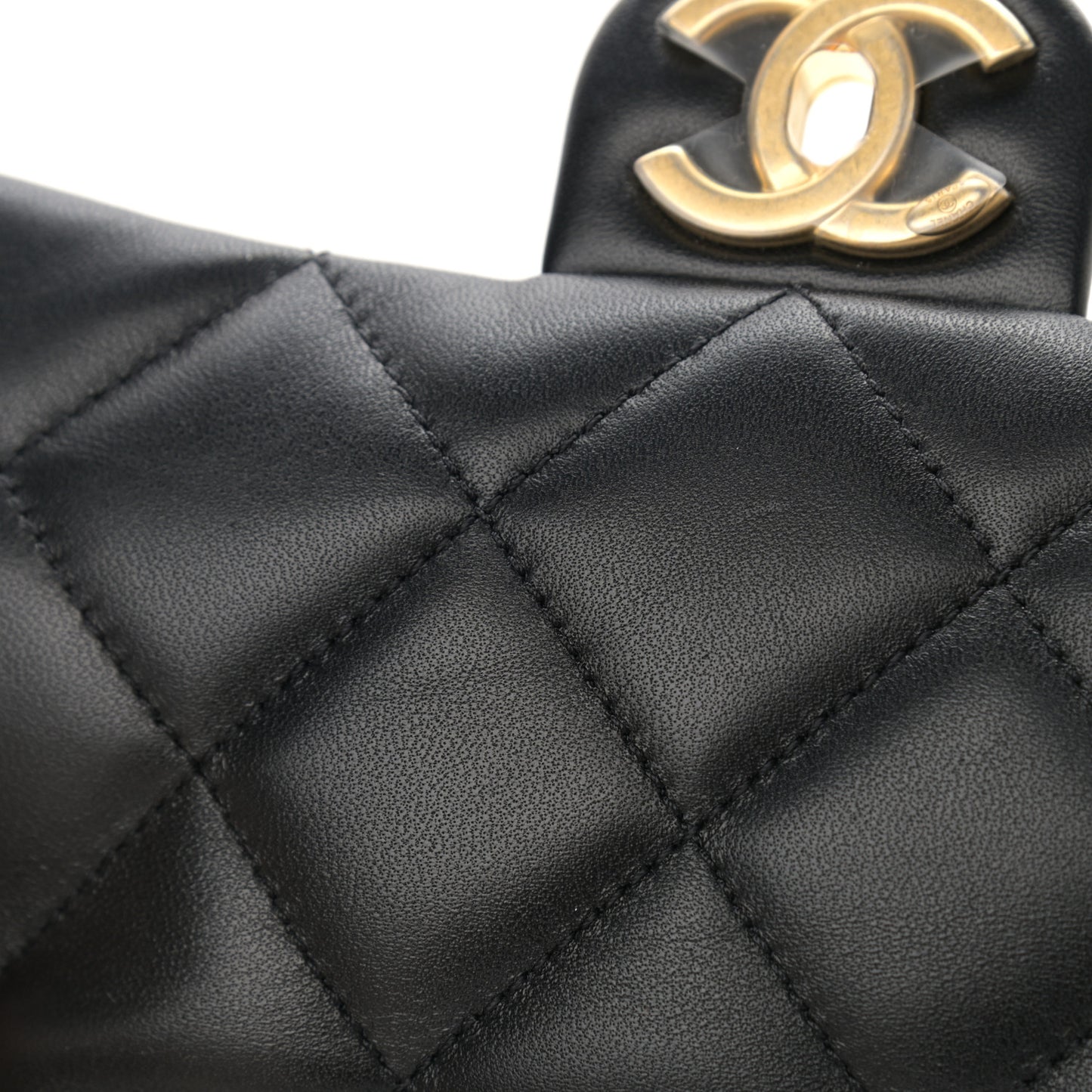Lambskin Quilted Mini My Perfect Flap Black