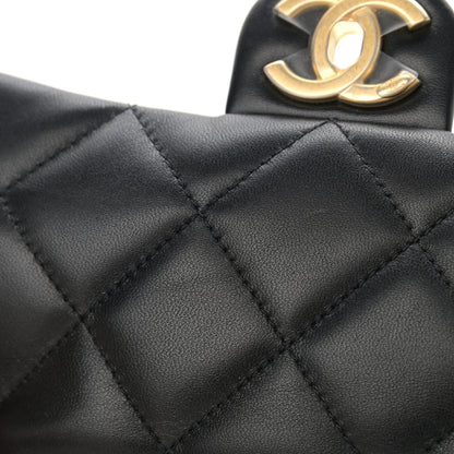 Chanel Lambskin Quilted Mini My Perfect Flap Black 11 of 12