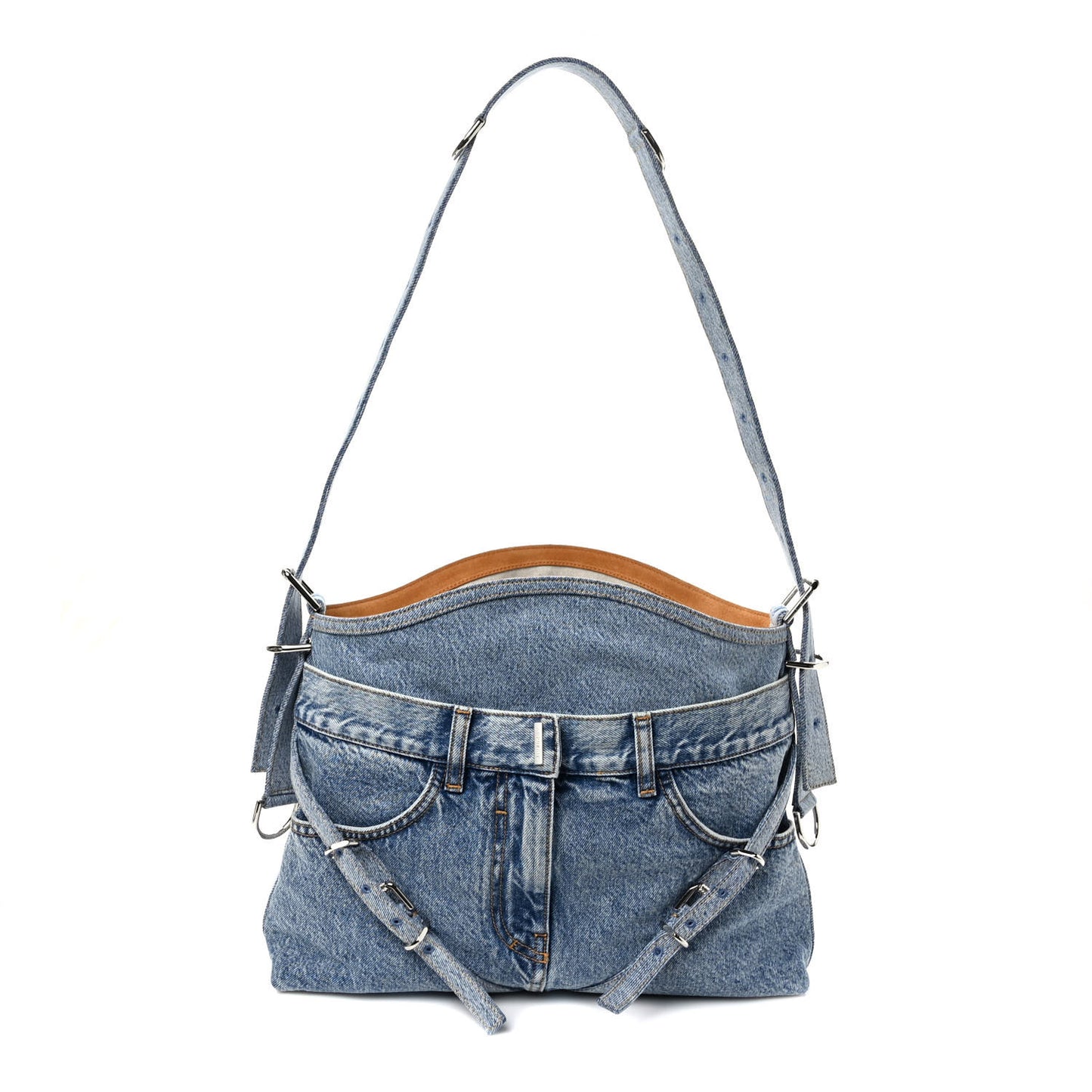 Boyfriend Denim Medium Voyou Bag Medium Blue