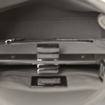 Fendi Nappa Lace Up Mini Peekaboo Iconic Satchel Bianco Carta 5 of 9