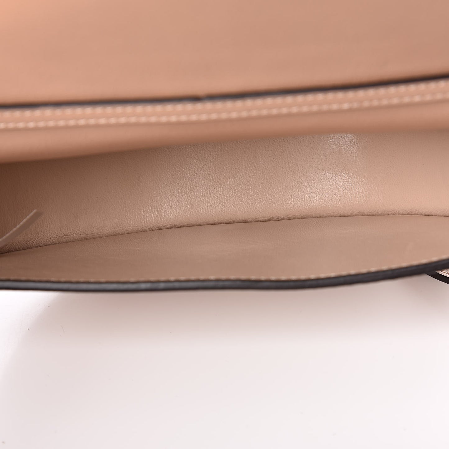 Calfskin Small Nile Bracelet Minaudiere Bag Biscotti Beige