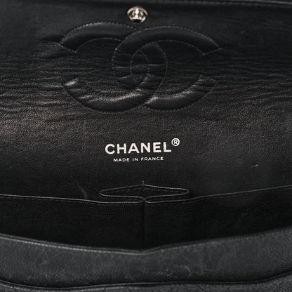 Chanel Washed Caviar Quilted 2.55 Reissue 225 Bijoux Chain Flap Black 6 of 15