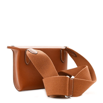 Hermes Barenia Faubourg Videpoches Fauve Gold 3 of 11