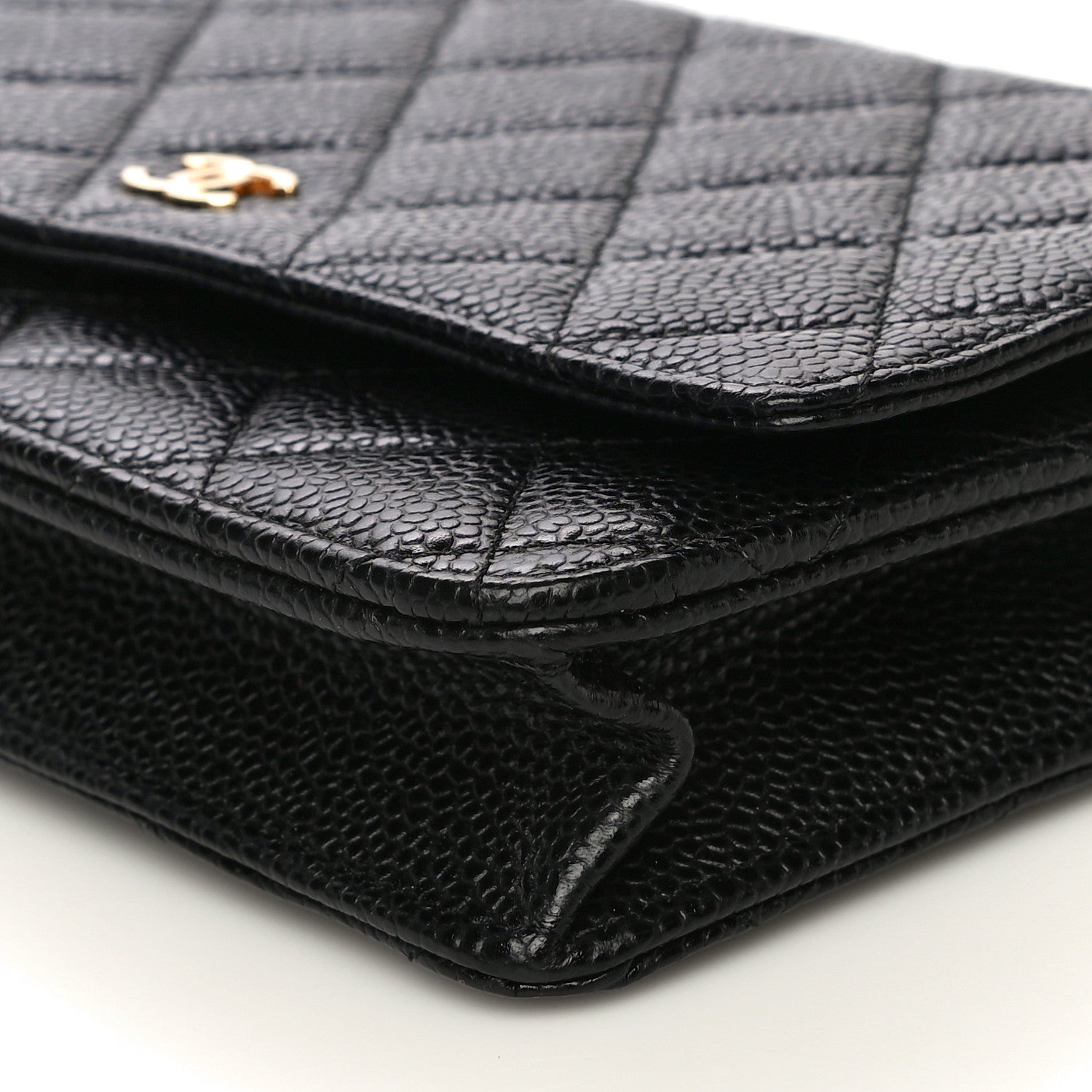 Chanel Caviar Quilted Wallet On Chain WOC Black 10 of 12