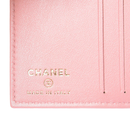 Chanel Iridescent Caviar Quilted Card Holder Wallet Rose Pink 11 of 16