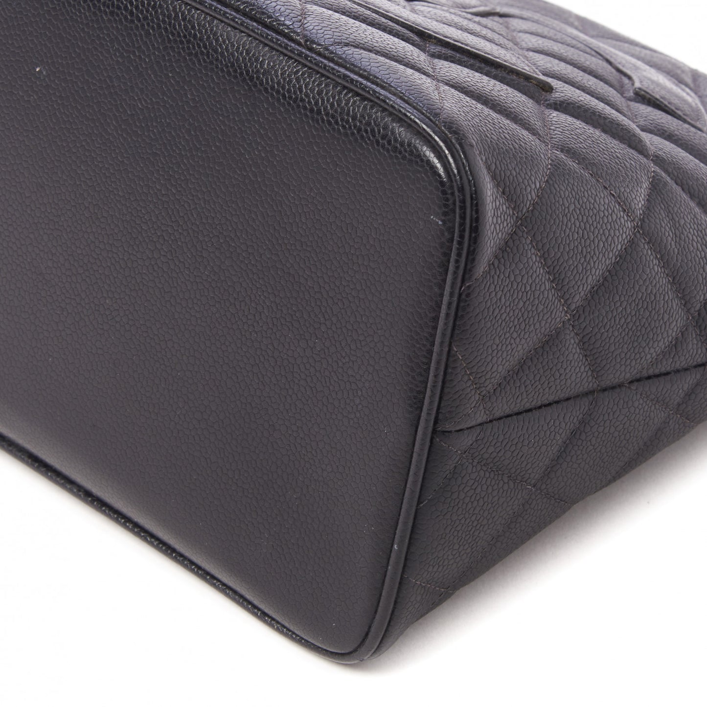 Caviar Quilted Medallion Tote Black