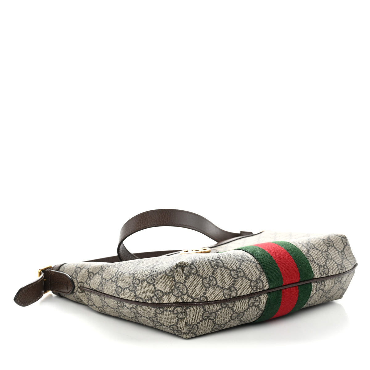 Gucci GG Supreme Monogram Web Small Ophidia Half Moon Hobo Brown 4 of 11