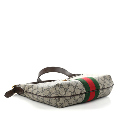 Gucci GG Supreme Monogram Web Small Ophidia Half Moon Hobo Brown 4 of 11
