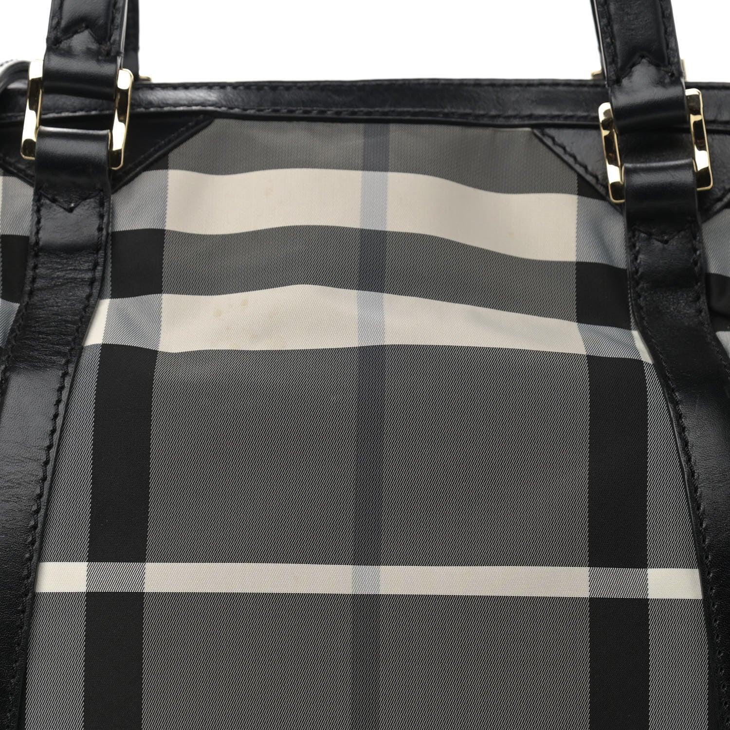 Burberry Nylon Beat Check Diaper Bag Black 7 of 9